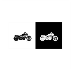 llustration vector graphic of classic motor cycle icon