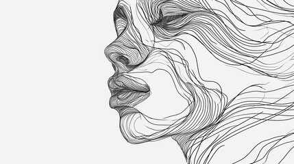 Fototapeta premium minimal line drawing --ar 16:9 --v 6 Job ID: 73a6c61a-ac0b-496e-8493-4836ab82de0b
