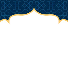 Obraz premium Blue Modern Islamic Pattern Header