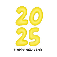 happy new year 2025. vector illustration.