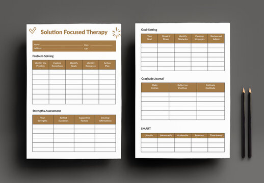 Solution Focused Therapy Worksheets