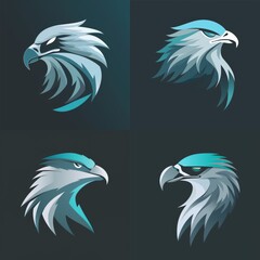 Stylized bald eagle