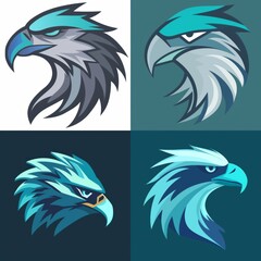 Stylized bald eagle