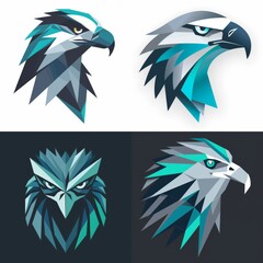 Stylized bald eagle