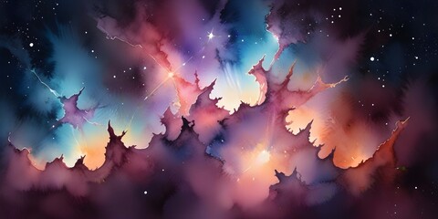 Nebula background: galaxy stary night in the cosmos
