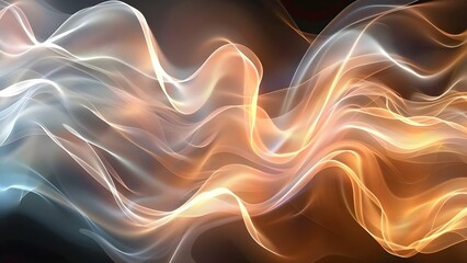 Obraz premium Iridescent holographic wave design element in motion for backgrounds banners posters. Concept Graphic Design, Motion Graphics, Holographic Design, Background Elements, Advertising