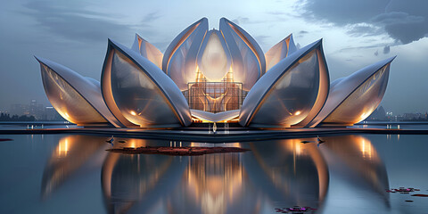 view of Lotus Temple