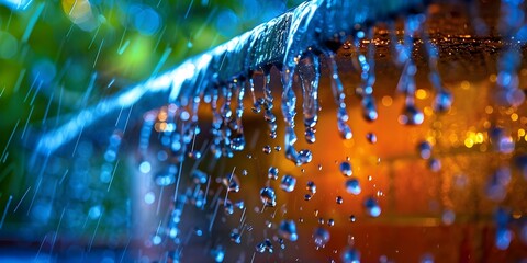 Rainwater Drainage and Evacuation Solutions. Concept Drainage Systems, Water Management, Flood Prevention, Urban Infrastructure, Environmental Impact