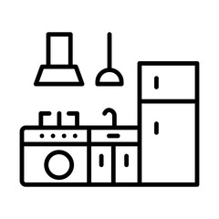 Kitchen line icon