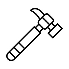 Hammer line icon