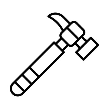 recommend clip art: Hammer line icon