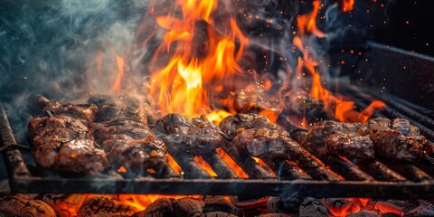 Flaming Feast: A Grill Masterpiece