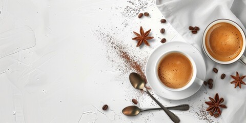 Aromatic Duo: Cinnamon Coffee Delight