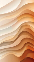 Modern abstract background with wavy gradient transitions from s to earth tones