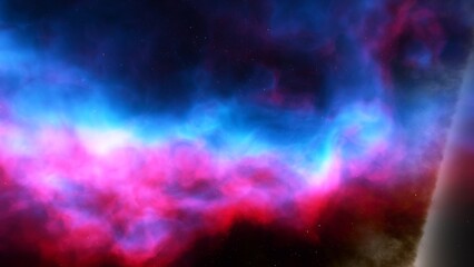 red-violet nebula in outer space, horsehead nebula, unusual colorful nebula in a distant galaxy, red nebula 3d render
