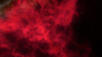 red-violet nebula in outer space, horsehead nebula, unusual colorful nebula in a distant galaxy, red nebula 3d render
