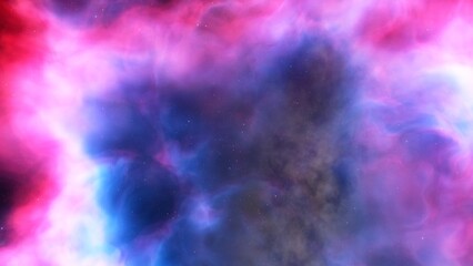 red-violet nebula in outer space, horsehead nebula, unusual colorful nebula in a distant galaxy, red nebula 3d render
