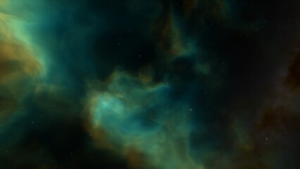 Fototapeta premium red-violet nebula in outer space, horsehead nebula, unusual colorful nebula in a distant galaxy, red nebula 3d render 