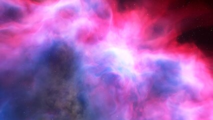 Deep space nebula with stars. Bright and vibrant Multicolor Starfield Infinite space outer space background with nebulas and stars. Star clusters, nebula outer space background 3d render
