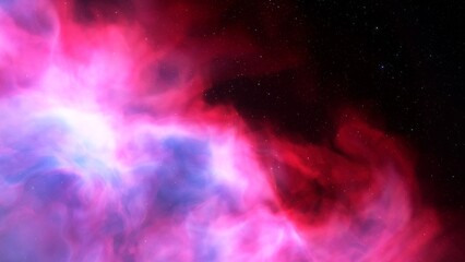 Deep space nebula with stars. Bright and vibrant Multicolor Starfield Infinite space outer space background with nebulas and stars. Star clusters, nebula outer space background 3d render
