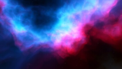 Deep space nebula with stars. Bright and vibrant Multicolor Starfield Infinite space outer space background with nebulas and stars. Star clusters, nebula outer space background 3d render
