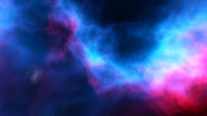 Deep space nebula with stars. Bright and vibrant Multicolor Starfield Infinite space outer space background with nebulas and stars. Star clusters, nebula outer space background 3d render
