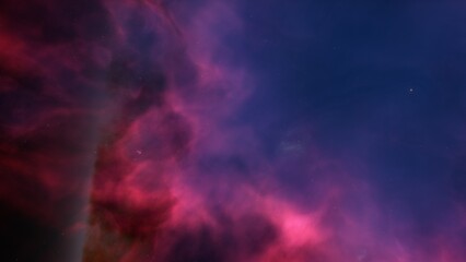 Deep space nebula with stars. Bright and vibrant Multicolor Starfield Infinite space outer space background with nebulas and stars. Star clusters, nebula outer space background 3d render
