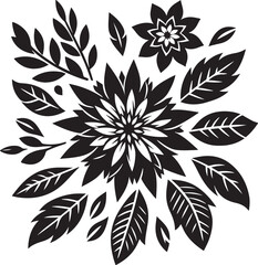 Flower Silhouette Vector Illustration