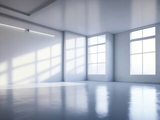 Fototapeta premium empty white room