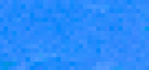 Fototapeta premium blue shades pixel palette square mosaic grid pixelate colors abstract monochrome background banner