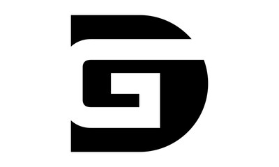 Fototapeta premium simple initial letter D&G logo