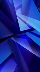 Vibrant abstract design with sharp gradient corners from royal blue to azure
