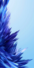 Vibrant abstract design with sharp gradient corners from cobalt blue to light blue