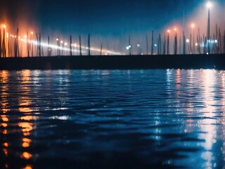 sunset over the river