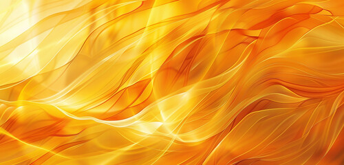 Warm amber yellow waves in a flame-like design perfect for a cheerful sunny background