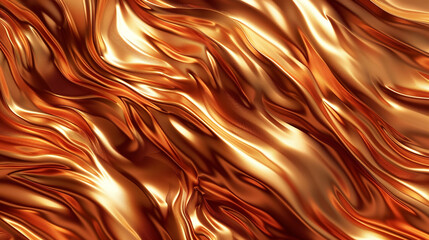 Warm copper abstract waves styled as flames suitable for an earthy vibrant background