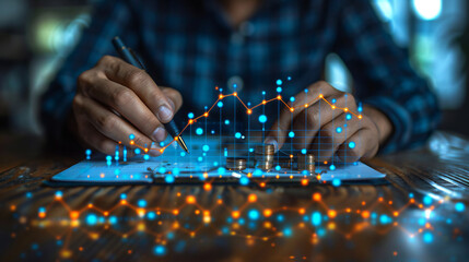 optics background with lots spots