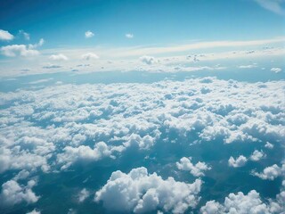 Naklejka premium blue sky with clouds
