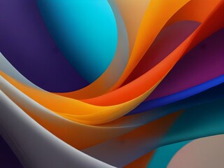 Abstract 3D wave blue, purple, pink wavy background. Lines and stripes glowing neon futuristic mobile banner. Modern digital effect , dynamic energy flow graphic. Ai generated