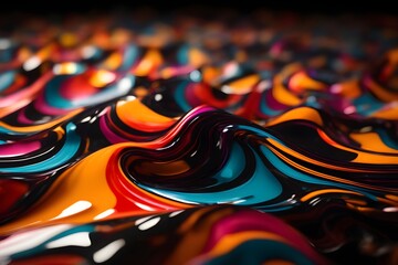 Abstract Blue Wave Technology mobile, web banner. Global cyber network curves concept, blue lines connectivity design for wireless WIFI connection technology or mobile news
