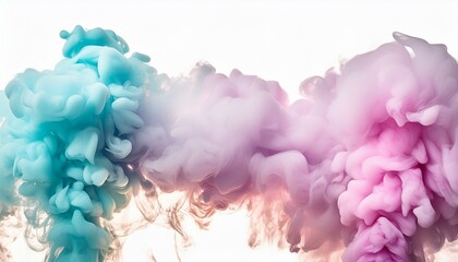 Obraz premium Pink Party Haze: Abstract Fog in Blue, Teal, Purple, and Aqua
