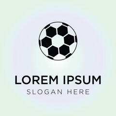 Obraz premium ball logo vector illustration isolated on white background