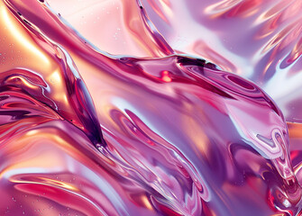 Abstract 3D Liquid Wallpaper