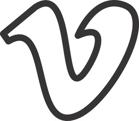 English alphabet icons 