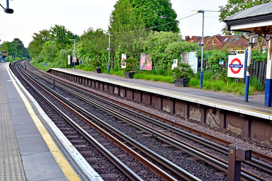 London; England - may 28 2023 : Kew Gardens station