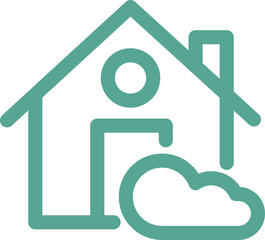 home house icon outline 