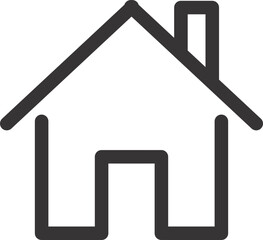 home house icon outline 