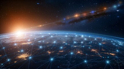 Digital Logistics Network Connecting Planetary Systems with Data Streams in the Cosmos