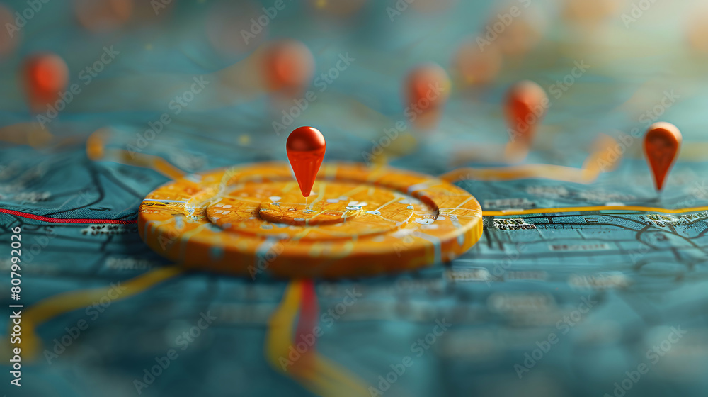Poster enhancing customer experiences: a photo realistic illustration of customer journey mapping session -