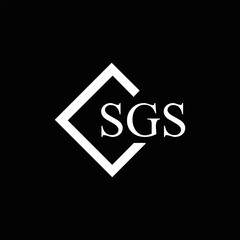 SGS logo. S G S design. White SGS letter. SGS, S G S letter logo design. Initial letter SGS linked circle uppercase monogram logo. S G S letter logo vector design.	